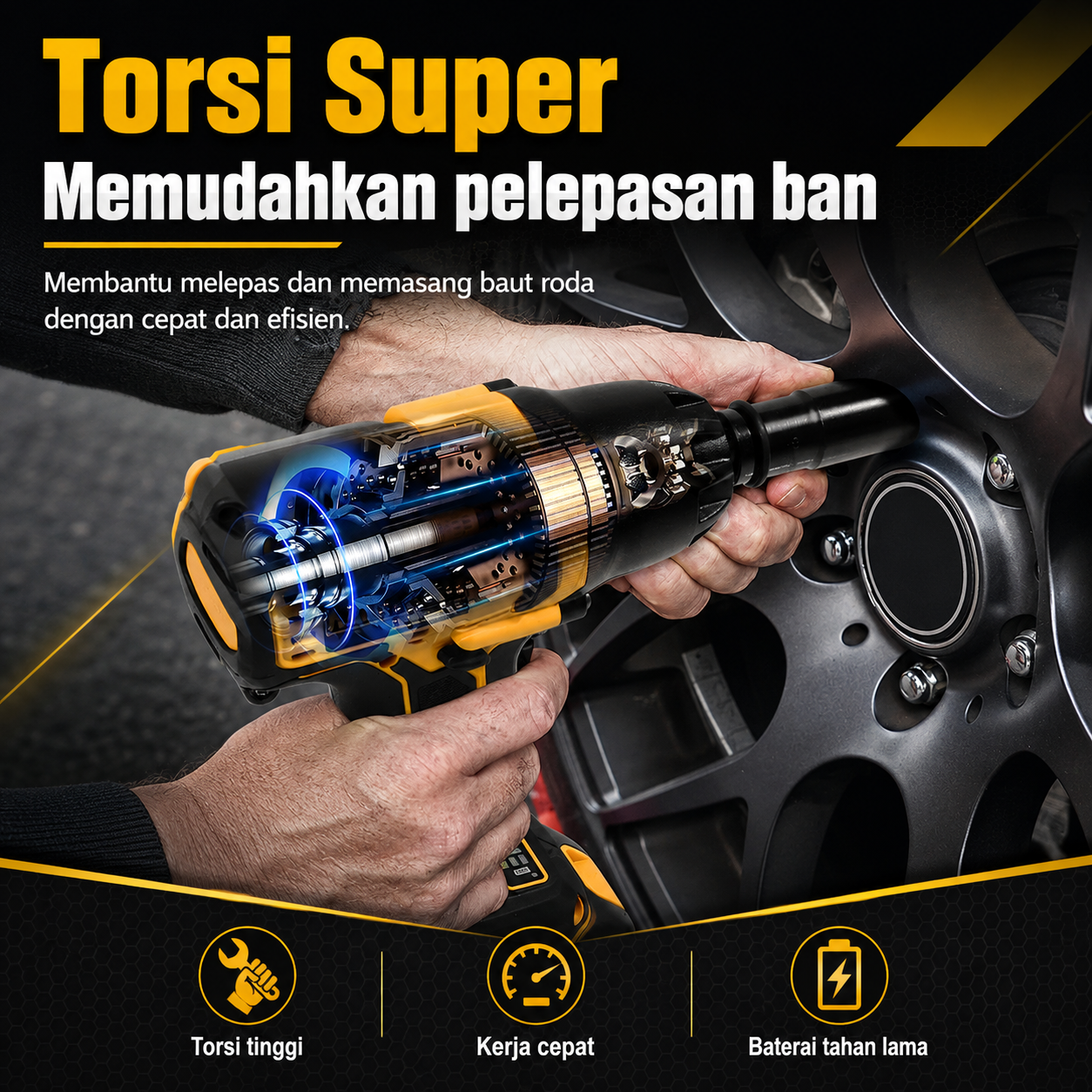 Detail DWE Impact Wrench 700N 5
