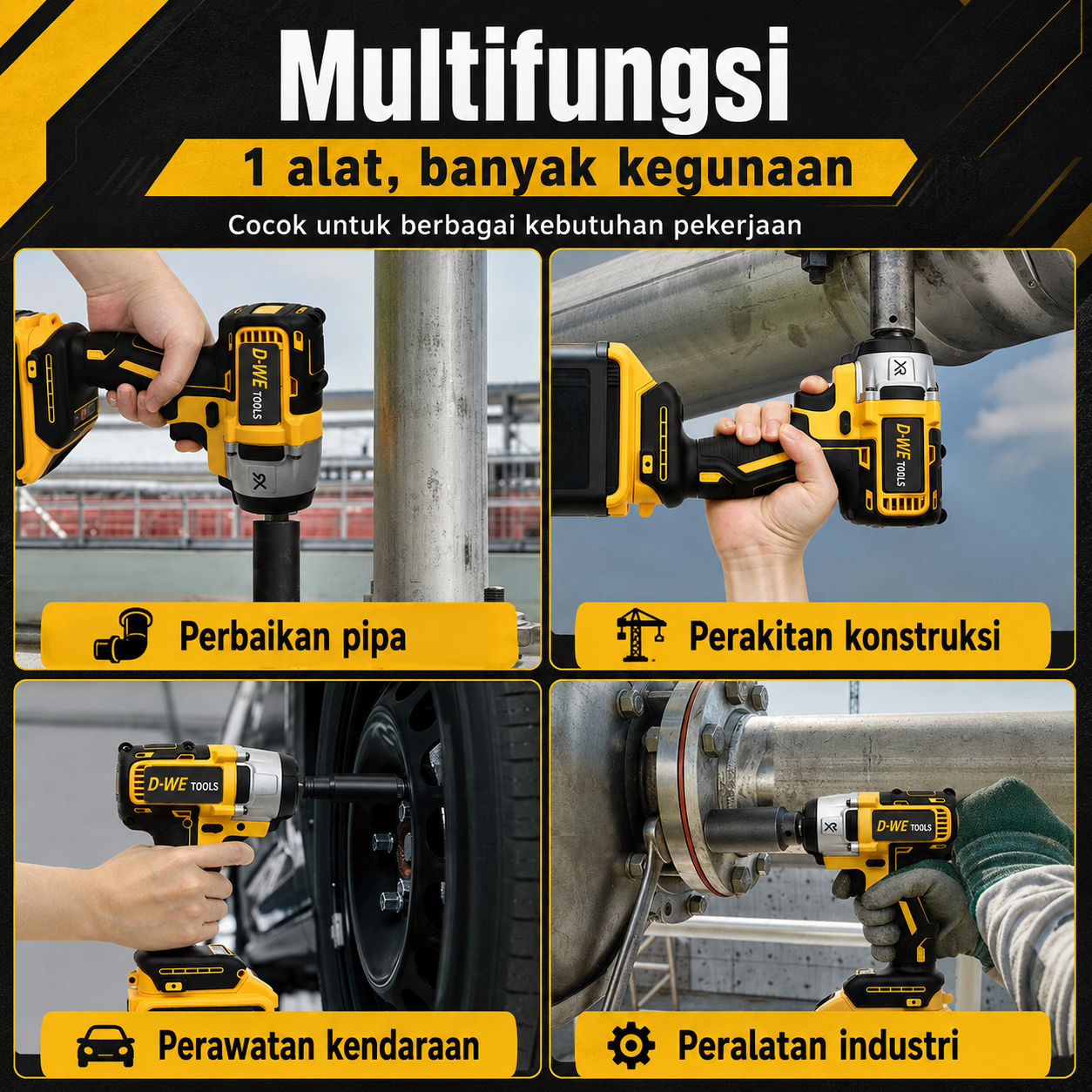 Detail DWE Impact Wrench 700N 6
