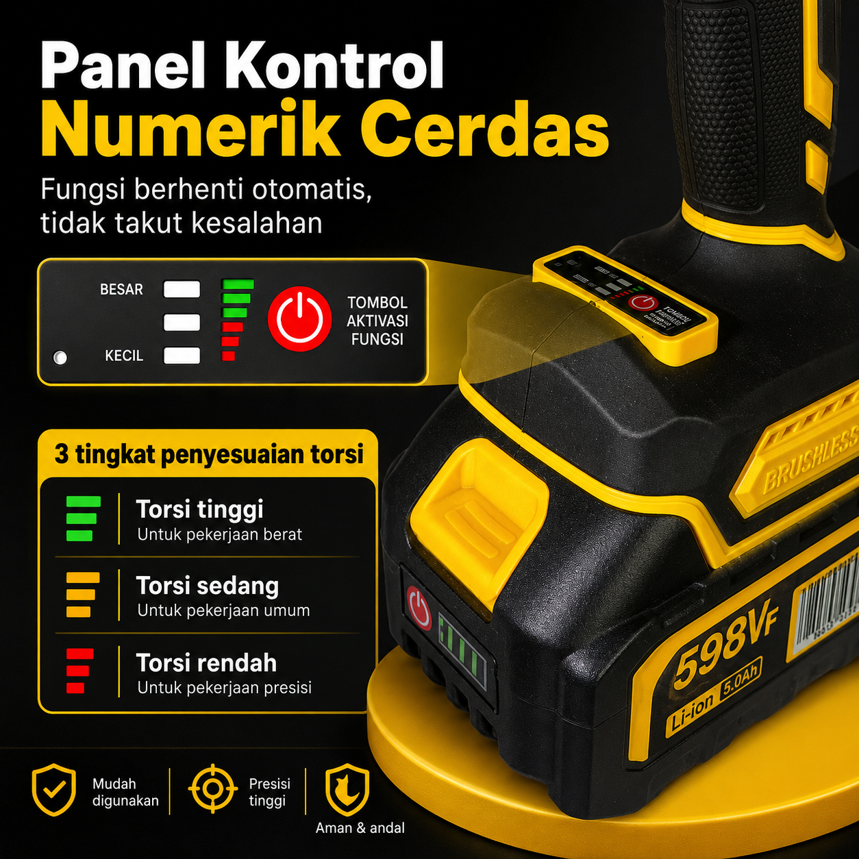 Detail DWE Impact Wrench 700N 2