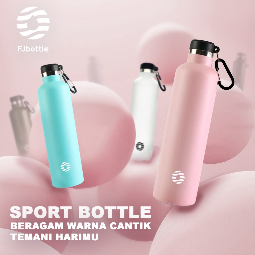 FJbottle SR2101 warna Mint Green, White, dan Dusty Pink