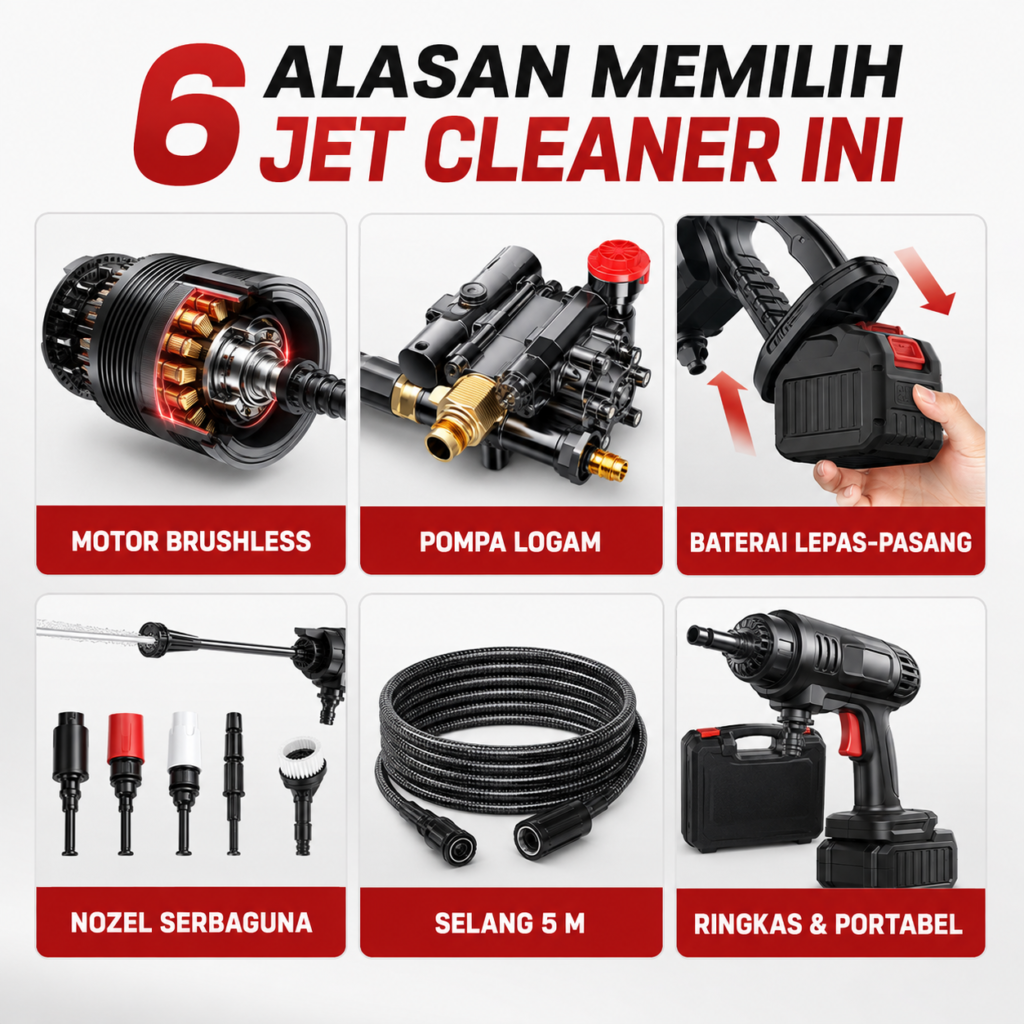Enam keunggulan cordless jet cleaner untuk kebutuhan pembersihan praktis